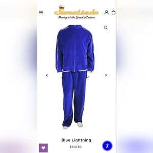 SWEATSEDO MENS VELOUR TRACKSUIT SIZE LG